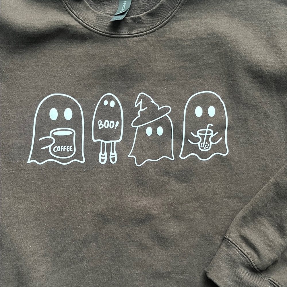 Boutique Brown Halloween Sweater - Picture 3 of 4